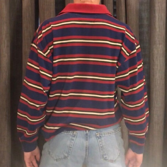 Tommy Hilfiger Striped Longsleeve Polo - Picture 2 of 3